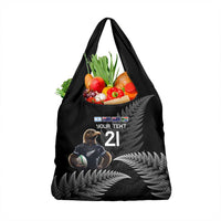 New Zealand Rugby Custom Grocery Bag Glory Be To Black Silver-fern LT9 1-pack One Size Black - Polynesian Pride