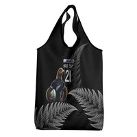 New Zealand Rugby Custom Grocery Bag Glory Be To Black Silver-fern LT9 - Polynesian Pride