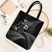 New Zealand Rugby Custom Tote Bag Glory Be To Black Silver-fern LT9 Black Strap One Size Black - Polynesian Pride