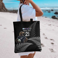 New Zealand Rugby Custom Tote Bag Glory Be To Black Silver-fern LT9 - Polynesian Pride