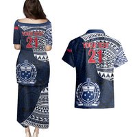 Custom Samoa Rugby Couples Matching Puletasi Dress and Hawaiian Shirt Proud Samoa World Cup 2023 LT9 - Polynesian Pride