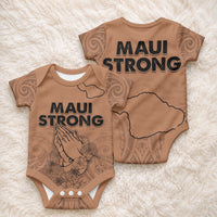 Hawaii Strong Maui Wildfire Baby Onesie No1 LT9 - Polynesian Pride