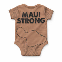 Hawaii Strong Maui Wildfire Baby Onesie No1 LT9 - Polynesian Pride