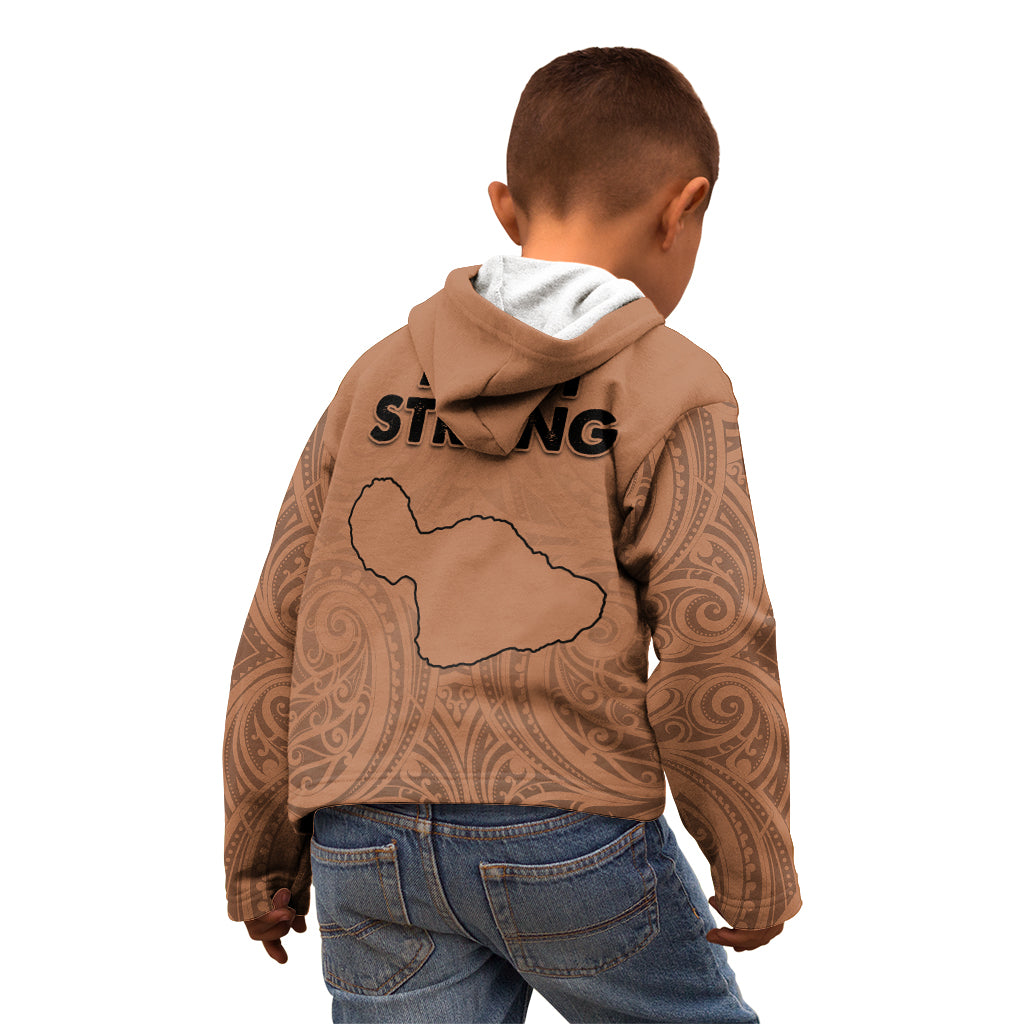 Hawaii Strong Maui Wildfire Kid Hoodie No1 LT9 - Polynesian Pride