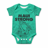 Hawaii Strong Maui Wildfire Baby Onesie No2 LT9 Green - Polynesian Pride