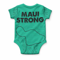 Hawaii Strong Maui Wildfire Baby Onesie No2 LT9 - Polynesian Pride