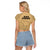 Hawaii Strong Maui Wildfire Raglan Cropped T Shirt No3 LT9 - Polynesian Pride
