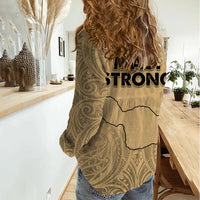 Hawaii Strong Maui Wildfire Women Casual Shirt No3 LT9 - Polynesian Pride