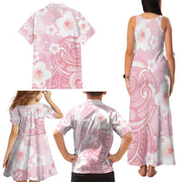 Japan Sakura Floral with Polynesian Vibe Family Matching Tank Maxi Dress and Hawaiian Shirt LT9 - Polynesian Pride