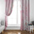 Japan Sakura Floral with Polynesian Vibe Window Curtain