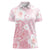 Japan Sakura Floral with Polynesian Vibe Women Polo Shirt