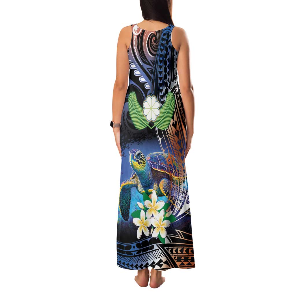 Marshall Islands Kwajalein Atoll Family Matching Tank Maxi Dress and Hawaiian Shirt Plumeria Sea Turtle with Polynesian Tribal LT9 - Polynesian Pride