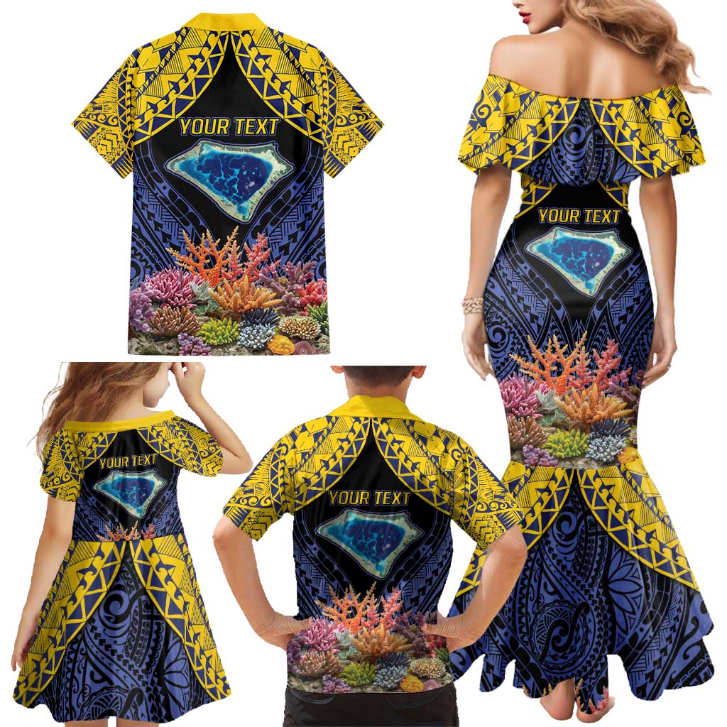 Tokelau Atafu Atoll Personalised Family Matching Mermaid Dress and Hawaiian Shirt Pacific Coral Reef Vibe LT9 - Polynesian Pride