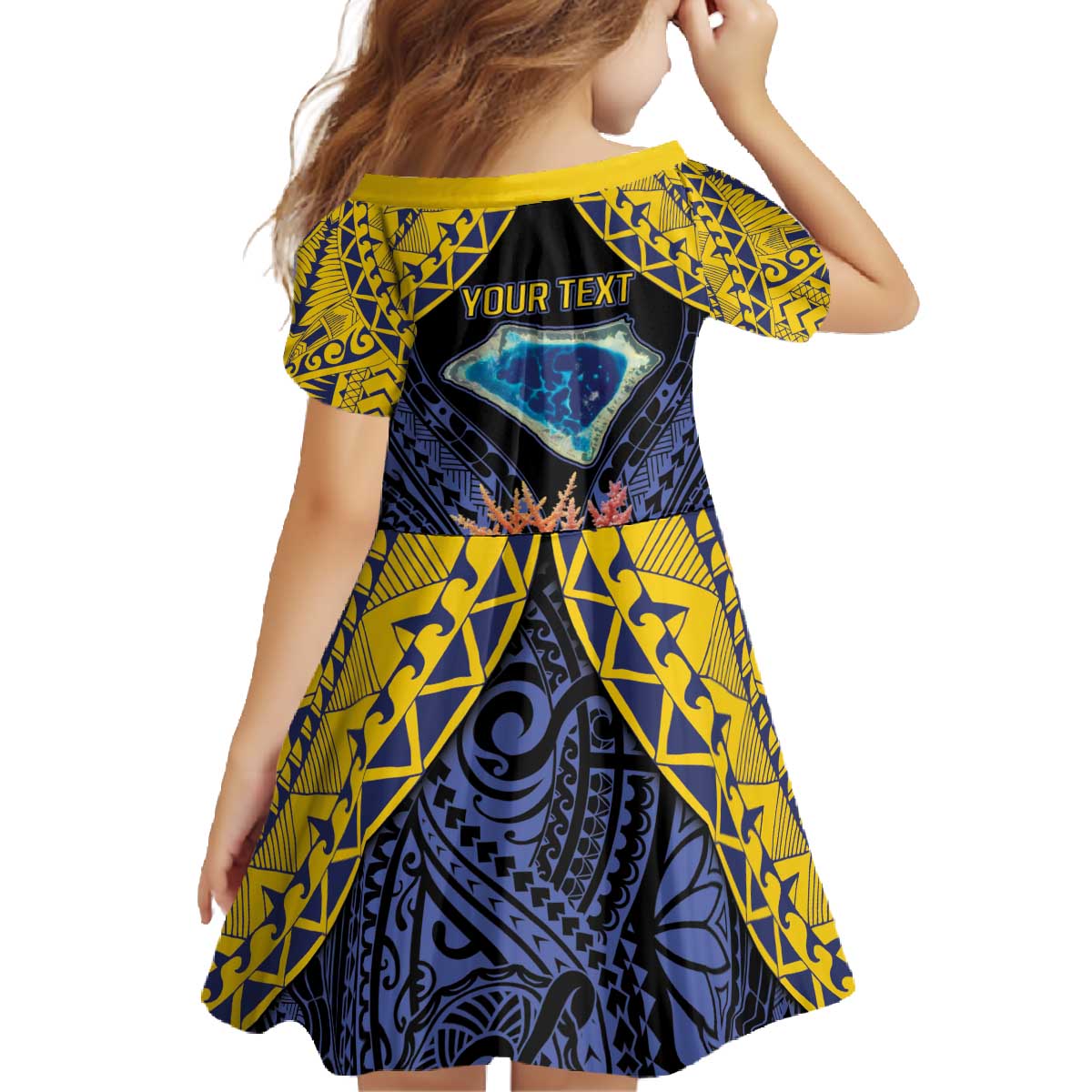 Tokelau Atafu Atoll Personalised Family Matching Off The Shoulder Long Sleeve Dress and Hawaiian Shirt Pacific Coral Reef Vibe LT9 - Polynesian Pride