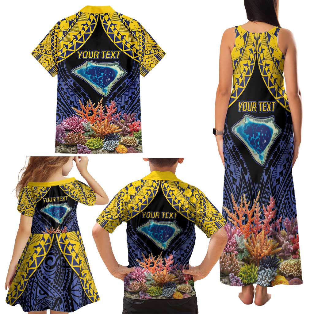Tokelau Atafu Atoll Personalised Family Matching Tank Maxi Dress and Hawaiian Shirt Pacific Coral Reef Vibe LT9 - Polynesian Pride