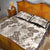 Vintage Hawaii Quilt Bed Set Hibiscus Tapa Tribal With Hawaiian Quilt Pattern Gold LT9 - Polynesian Pride