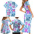 Hawaii Tapa Tribal Family Matching Short Sleeve Bodycon Dress and Hawaiian Shirt With Hawaiian Quilt Pattern Blue LT9 - Polynesian Pride
