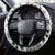 Hawaii Tapa Tribal Steering Wheel Cover With Hawaiian Quilt Pattern Black LT9 - Polynesian Pride