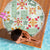 Hawaii Tapa Tribal Beach Blanket With Hawaiian Quilt Pattern Green LT9 - Wonder Print Shop