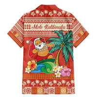 Hawaii Mele Kalikimaka Family Matching Mermaid Dress and Hawaiian Shirt Surfing Santa Funny Christmas LT9 - Polynesian Pride