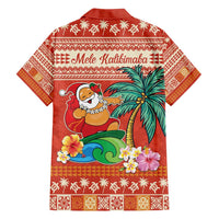 Hawaii Mele Kalikimaka Family Matching Off Shoulder Maxi Dress and Hawaiian Shirt Surfing Santa Funny Christmas LT9 - Polynesian Pride