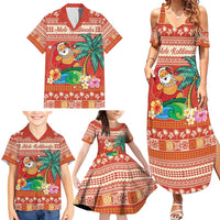Hawaii Mele Kalikimaka Family Matching Summer Maxi Dress and Hawaiian Shirt Surfing Santa Funny Christmas LT9 - Polynesian Pride