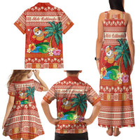 Hawaii Mele Kalikimaka Family Matching Tank Maxi Dress and Hawaiian Shirt Surfing Santa Funny Christmas LT9 - Polynesian Pride