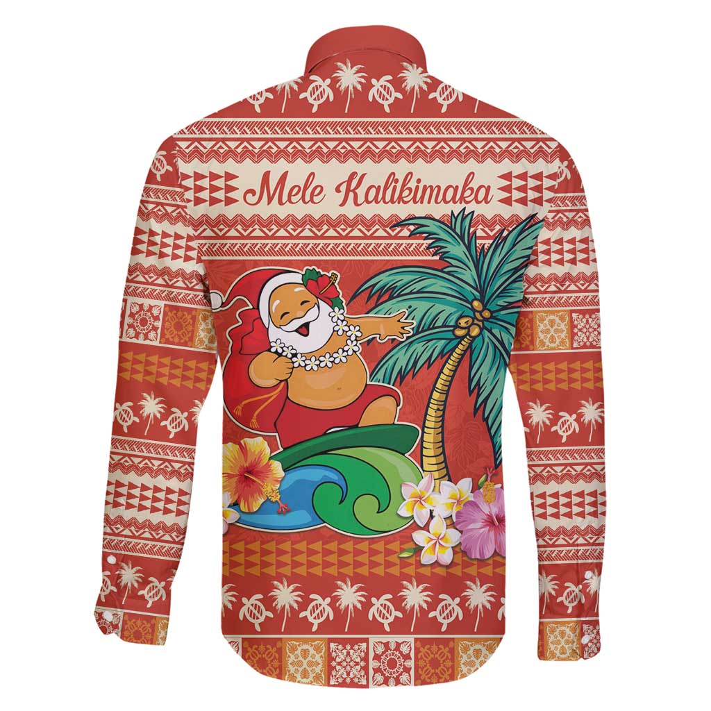 Hawaii Mele Kalikimaka Family Matching Tank Maxi Dress and Hawaiian Shirt Surfing Santa Funny Christmas LT9 - Polynesian Pride