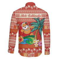 Hawaii Mele Kalikimaka Family Matching Tank Maxi Dress and Hawaiian Shirt Surfing Santa Funny Christmas LT9 - Polynesian Pride