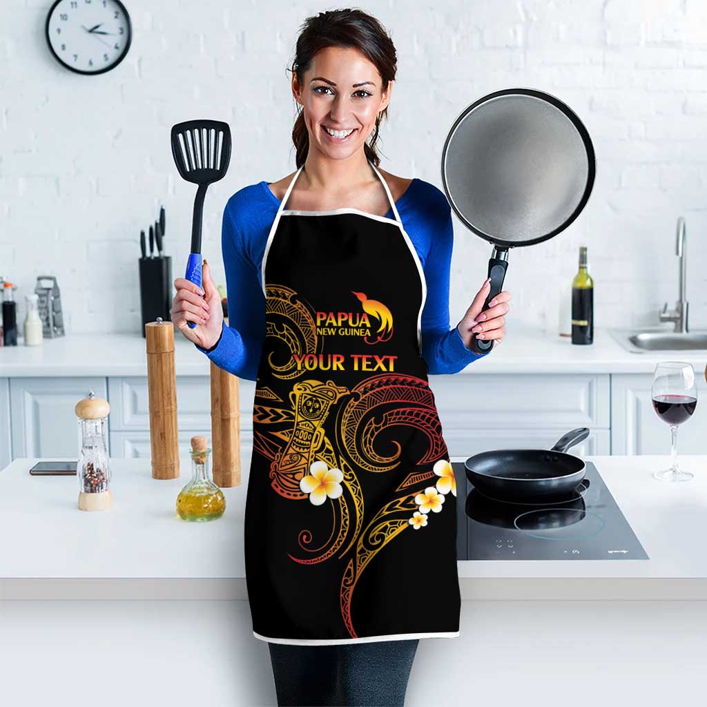 Personalised Papua New Guinea Sepik Apron Plumeria Floral Tribal Pattern - Polynesian Pride