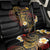 Personalised Papua New Guinea Sepik Back Car Seat Cover Plumeria Floral Tribal Pattern - Polynesian Pride