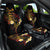 Personalised Papua New Guinea Sepik Car Seat Cover Plumeria Floral Tribal Pattern - Polynesian Pride