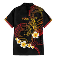 Personalised Papua New Guinea Sepik Family Matching Mermaid Dress and Hawaiian Shirt Plumeria Floral Tribal Pattern LT9 - Polynesian Pride