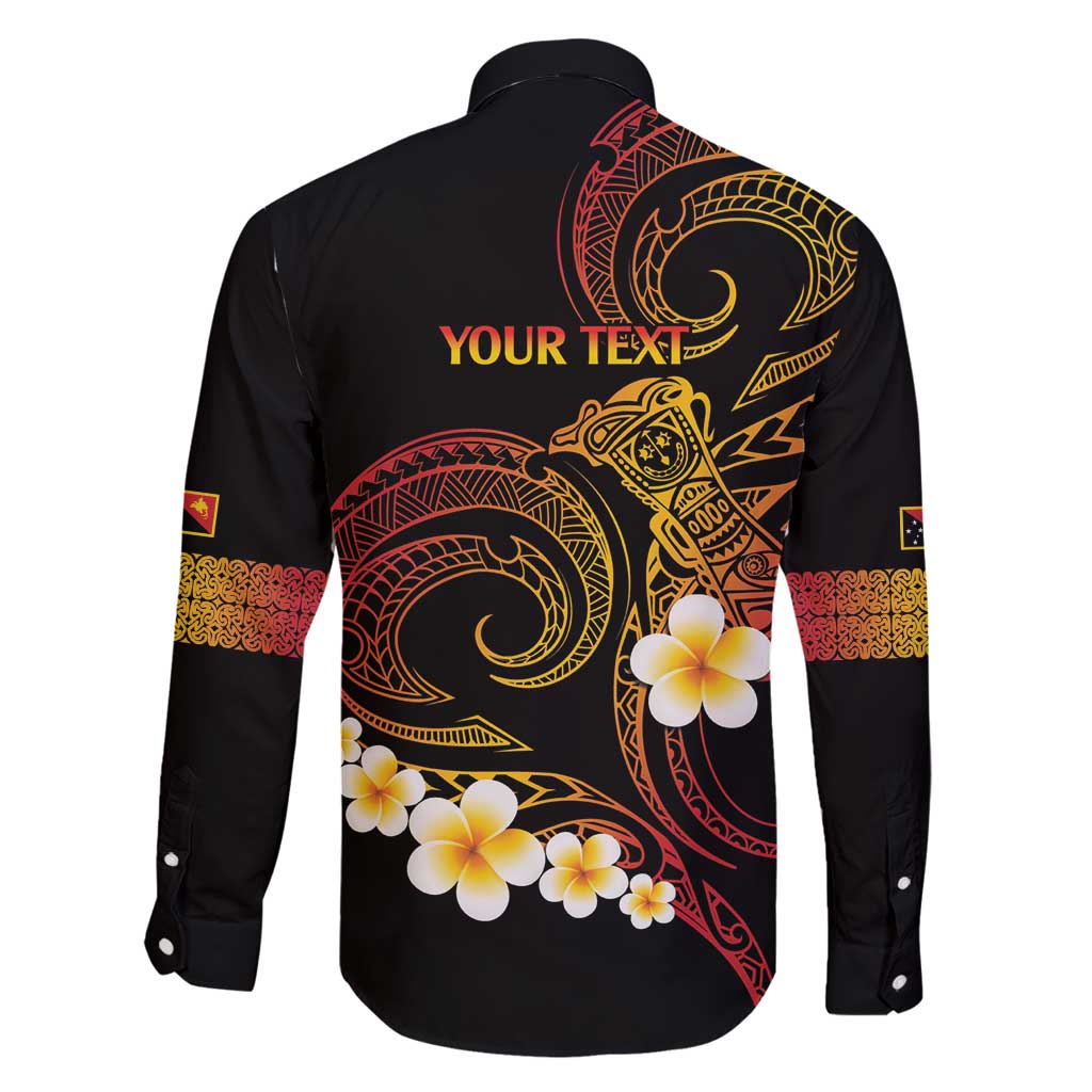 Personalised Papua New Guinea Sepik Family Matching Off Shoulder Maxi Dress and Hawaiian Shirt Plumeria Floral Tribal Pattern LT9 - Polynesian Pride