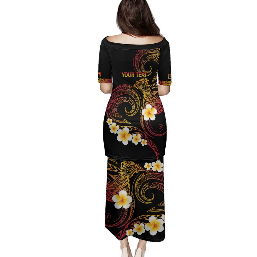 Personalised Papua New Guinea Sepik Family Matching Puletasi and Hawaiian Shirt Plumeria Floral Tribal Pattern LT9 - Polynesian Pride