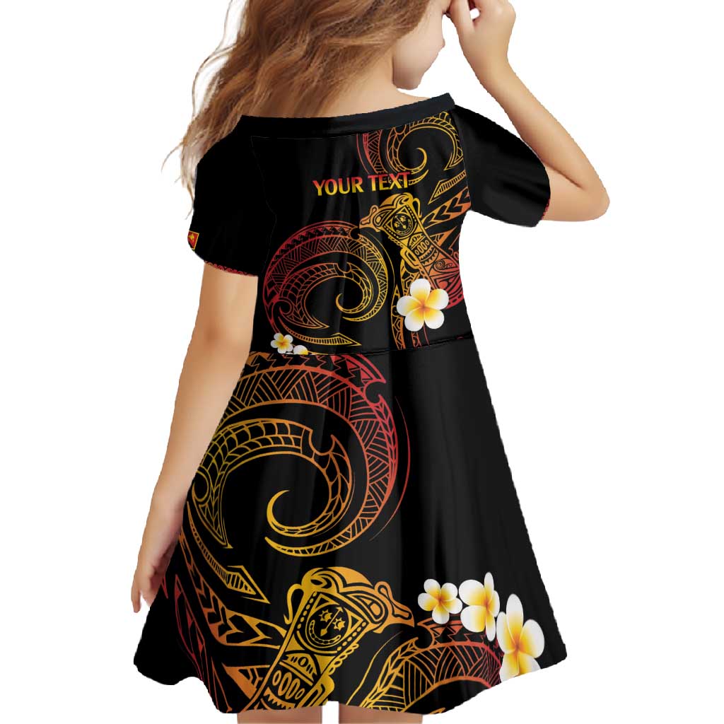 Personalised Papua New Guinea Sepik Family Matching Summer Maxi Dress and Hawaiian Shirt Plumeria Floral Tribal Pattern LT9 - Polynesian Pride