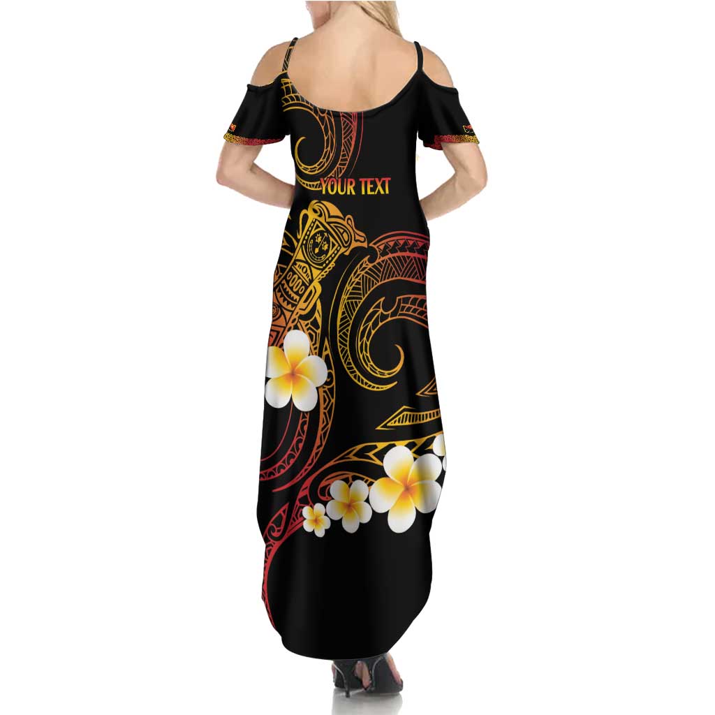 Personalised Papua New Guinea Sepik Family Matching Summer Maxi Dress and Hawaiian Shirt Plumeria Floral Tribal Pattern LT9 - Polynesian Pride