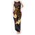 Personalised Papua New Guinea Sepik Tank Maxi Dress Plumeria Floral Tribal Pattern - Polynesian Pride