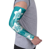 Polynesian Plumeria Flowers Tribal Arm Sleeves Pacific Tattoo Teal Style LT9 - Polynesian Pride