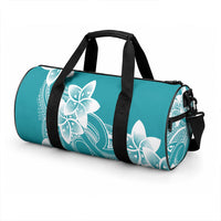 Polynesian Plumeria Flowers Tribal Duffle Bag Pacific Tattoo Teal Style LT9 - Polynesian Pride