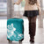 Polynesian Plumeria Flowers Tribal Luggage Cover Pacific Tattoo Teal Style - Polynesian Pride