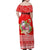 Personalised Hawaii Mele Kalikimaka Family Matching Off Shoulder Maxi Dress and Hawaiian Shirt Santa Beach Merry Christmas LT9 - Polynesian Pride