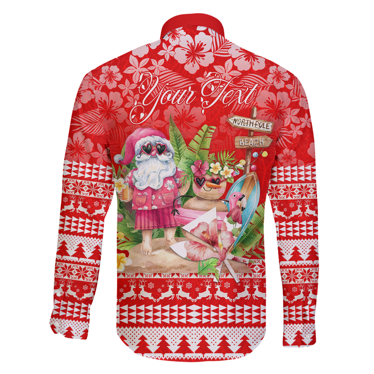 Personalised Hawaii Mele Kalikimaka Family Matching Tank Maxi Dress and Hawaiian Shirt Santa Beach Merry Christmas LT9 - Polynesian Pride