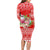 Personalised Hawaii Mele Kalikimaka Long Sleeve Bodycon Dress Santa Beach Merry Christmas LT9 - Polynesian Pride