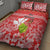 Hawaii Mele Kalikimaka Quilt Bed Set Santa Claus and Hula Dancing Merry Christmas LT9 - Polynesian Pride