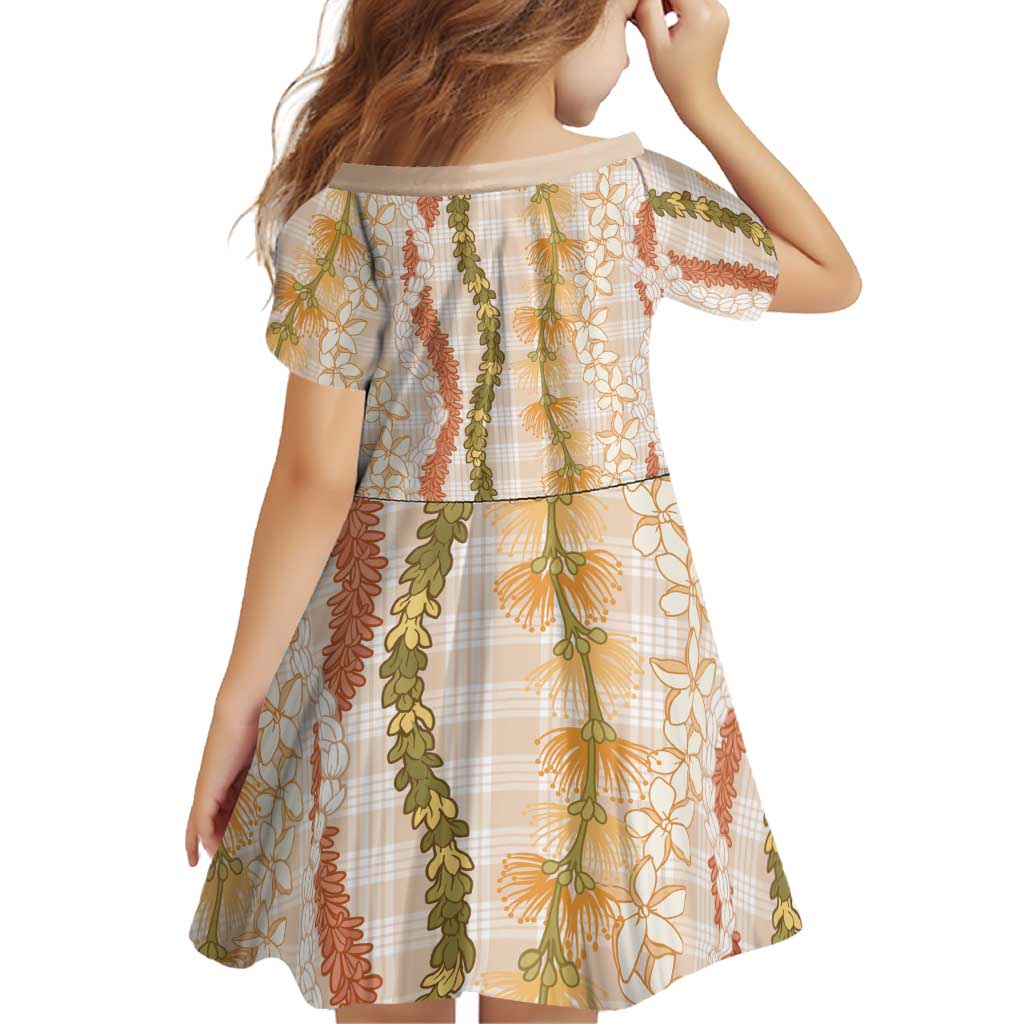 Hawaiian Ohia Lehua Lei Family Matching Off Shoulder Maxi Dress and Hawaiian Shirt Plaid Palaka Ahiehie Pattern LT9 - Polynesian Pride
