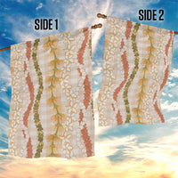 Hawaiian Ohia Lehua Lei Garden Flag Plaid Palaka Ahiehie Pattern LT9 - Polynesian Pride