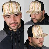 Hawaiian Ohia Lehua Lei Mesh Trucker Cap Plaid Palaka Ahiehie Pattern - Polynesian Pride