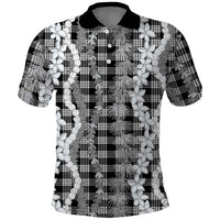 Hawaiian Ohia Lehua Lei Polo Shirt Plaid Palaka Eleele Pattern - Polynesian Pride