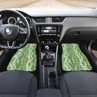 Hawaiian Ohia Lehua Lei Car Mats Plaid Palaka Omaomao Pattern - Polynesian Pride